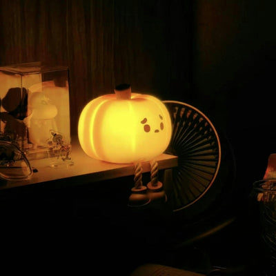 Pumpkin Silicone Pat Lamp - Relaxing Light, Sleep Timer, Soft Touch, Three Brightness Levels