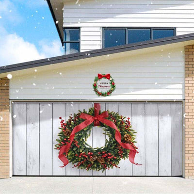 Christmas Wreath Garage Door Covers CC009