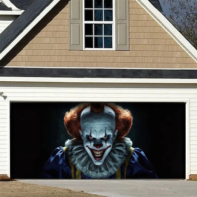 Creepy Clown Halloween Garage Door Covers HC001