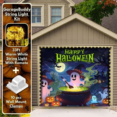 Cute Ghosts Halloween Garage Door Covers HC013