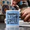 Happiness Is A Cup Of Coffee & A Banned Book - Coffee Mug